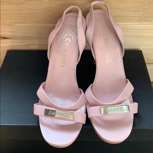 Chanel heel sandals